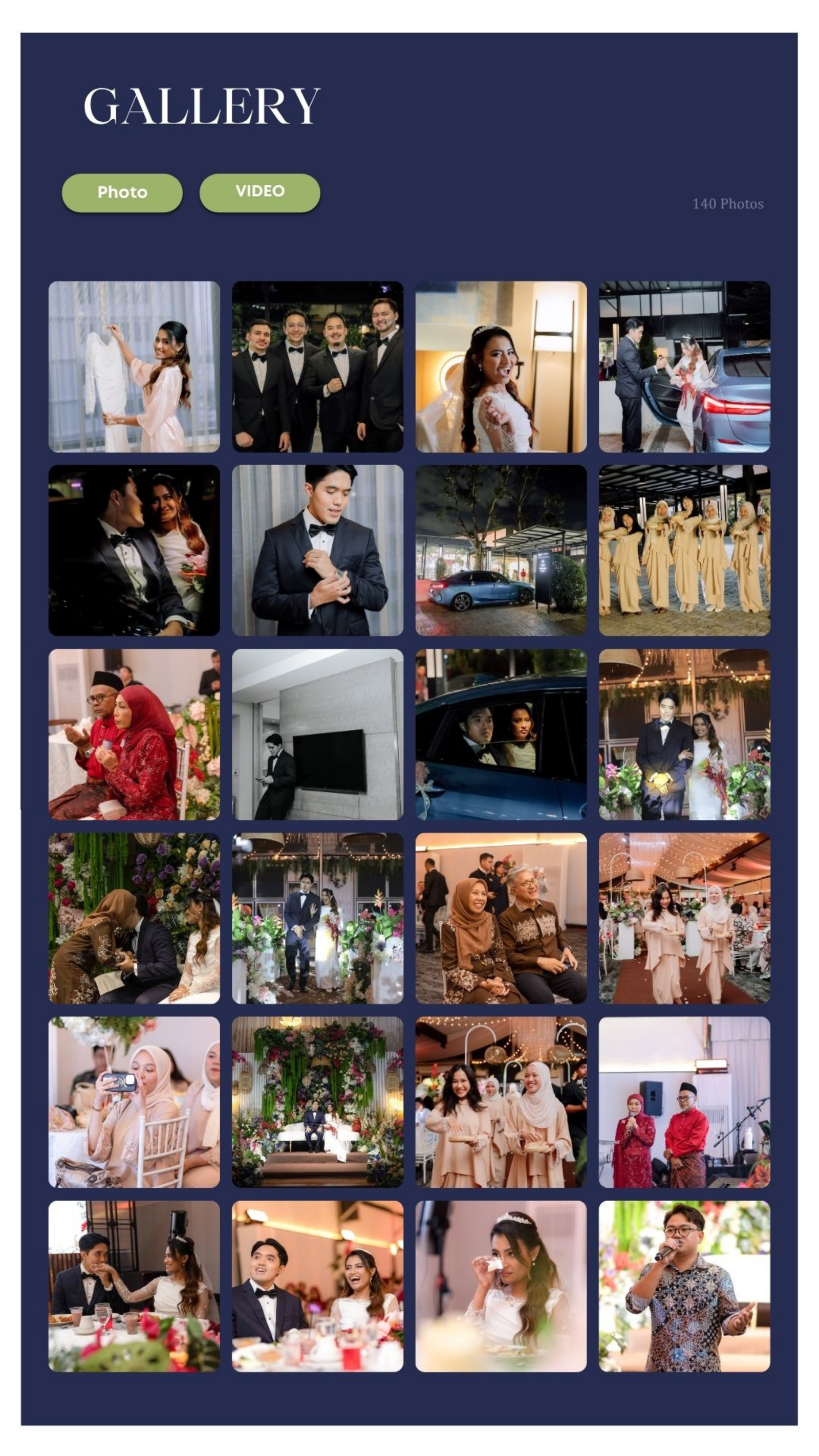 Pasangan pengantin dalam paparan GuestClick