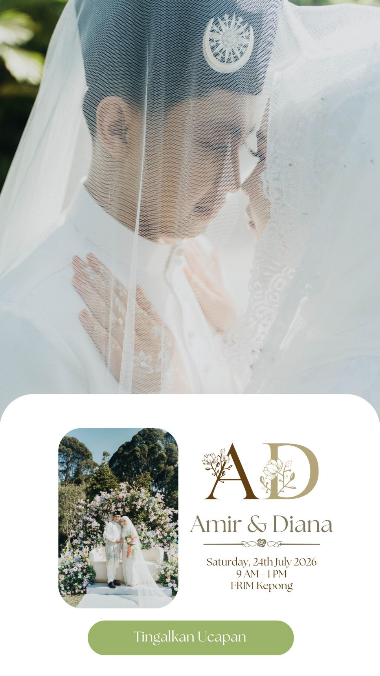 Pasangan pengantin dalam paparan GuestClick